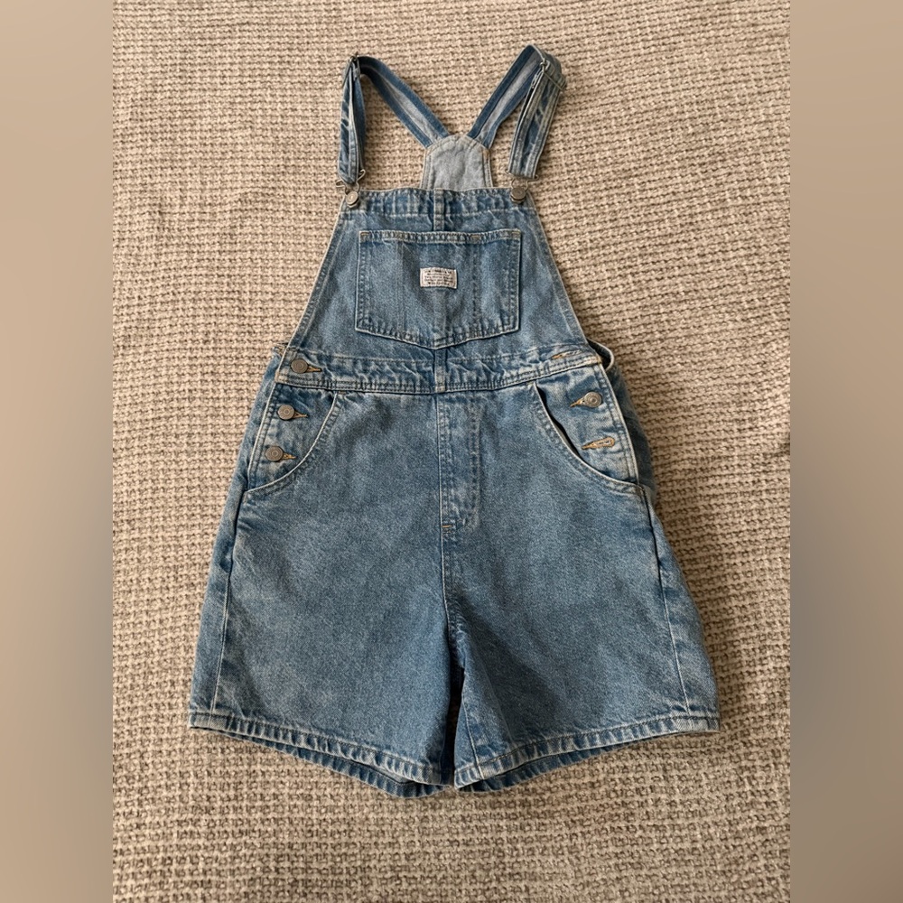 Levi's Blue Denim Overalls